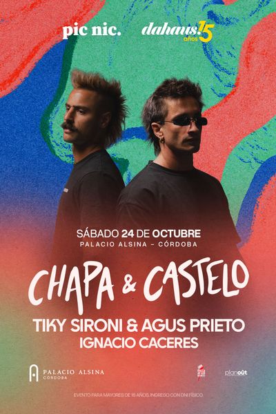 24.10.2026 | CHAPA & CASTELO | PICNIC X DAHAUS! | PALACIO ALSINA